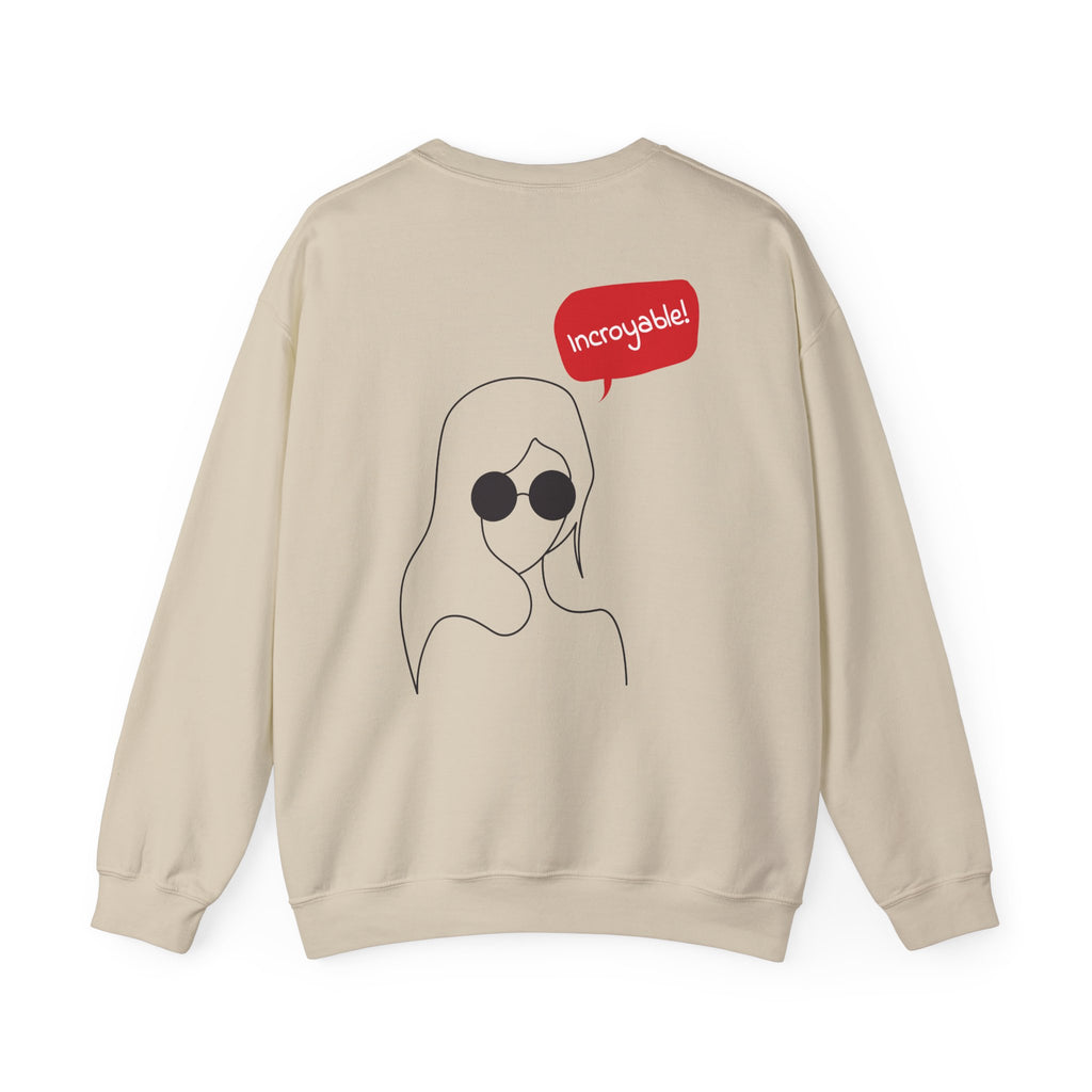 Crewneck Sweatshirt — "Glamour In Every Moment" Wreath Graphic