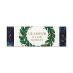 Canvas Wall Art - 'Glamour in Every Moment' Green Laurel Wreath