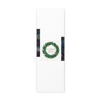 Canvas Wall Art - 'Glamour in Every Moment' Green Laurel Wreath