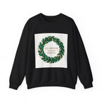 Crewneck Sweatshirt — "Glamour In Every Moment" Wreath Graphic