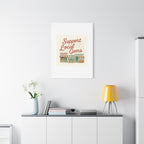 Support Local Gems Canvas Wall Art — Small Business Bakery Flowers Bookshop Print