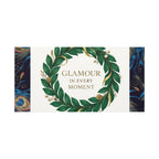 Canvas Wall Art - 'Glamour in Every Moment' Green Laurel Wreath