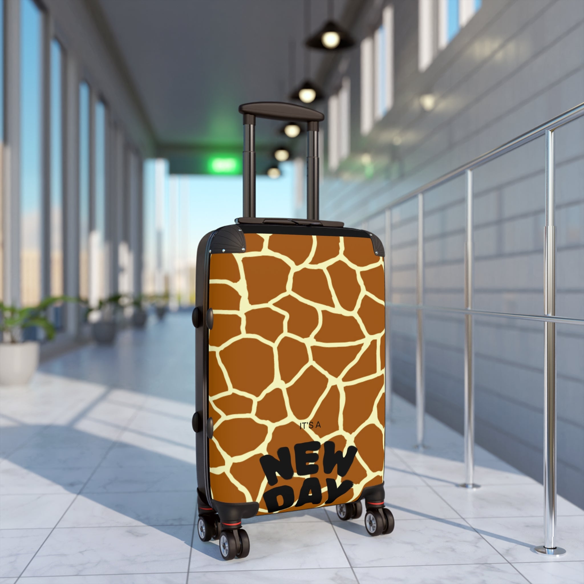 Giraffe Print Carry-On Suitcase — Safari Animal Luggage