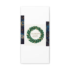 Canvas Wall Art - 'Glamour in Every Moment' Green Laurel Wreath