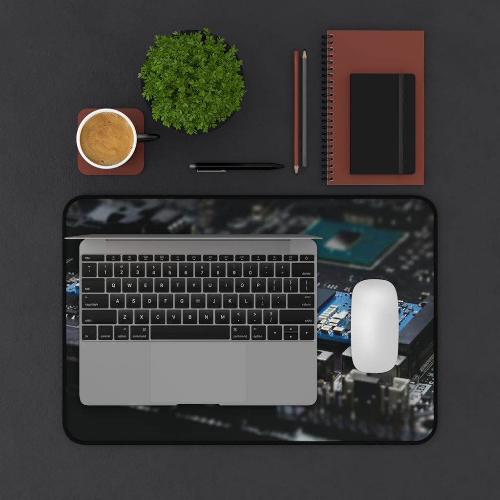 Cyber City Gaming Desk Mat — Neon Nightscape Desk Pad