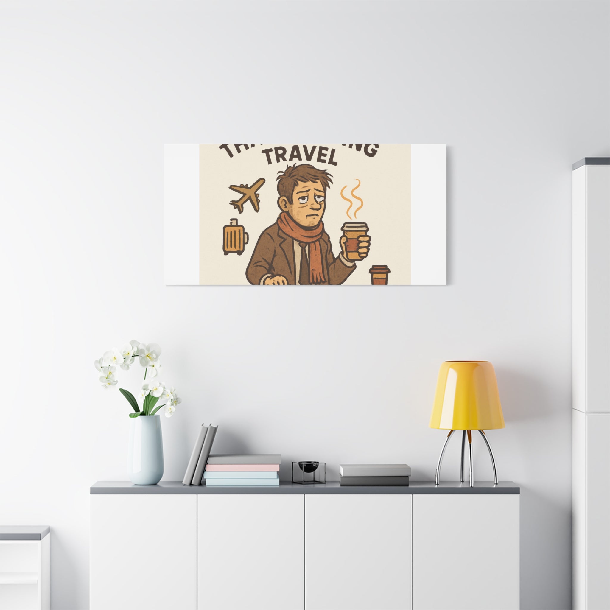 Surviving Thanksgiving Travel Canvas Art — Funny Travel Humor Wall Decor