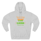 Hoodie - "Learning Today, Leading Tomorrow" Kids Inspirational Fleece Hoodie