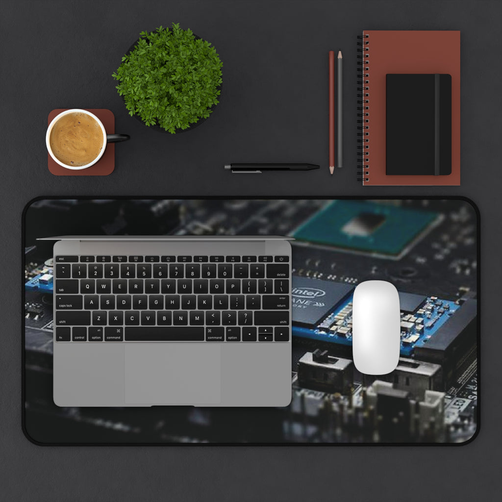 Cyber City Gaming Desk Mat — Neon Nightscape Desk Pad