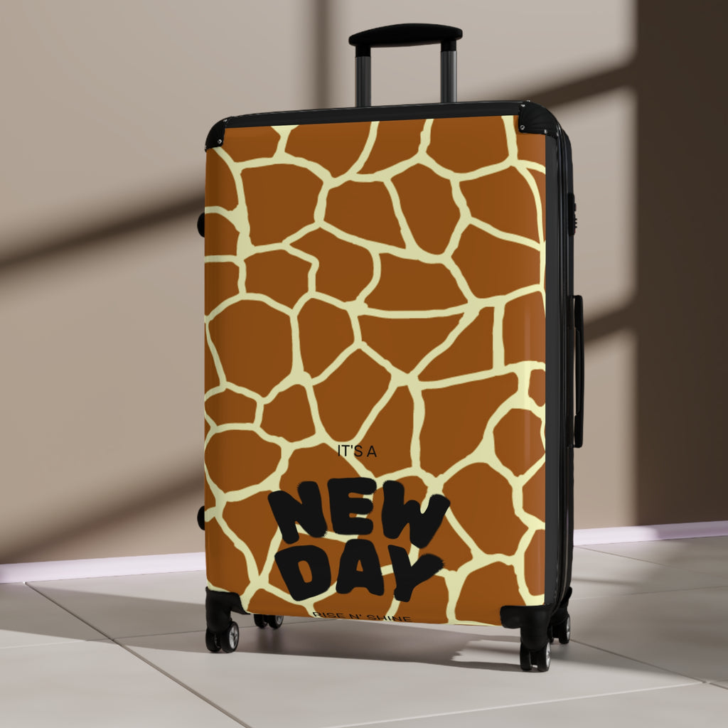 Giraffe Print Carry-On Suitcase — Safari Animal Luggage