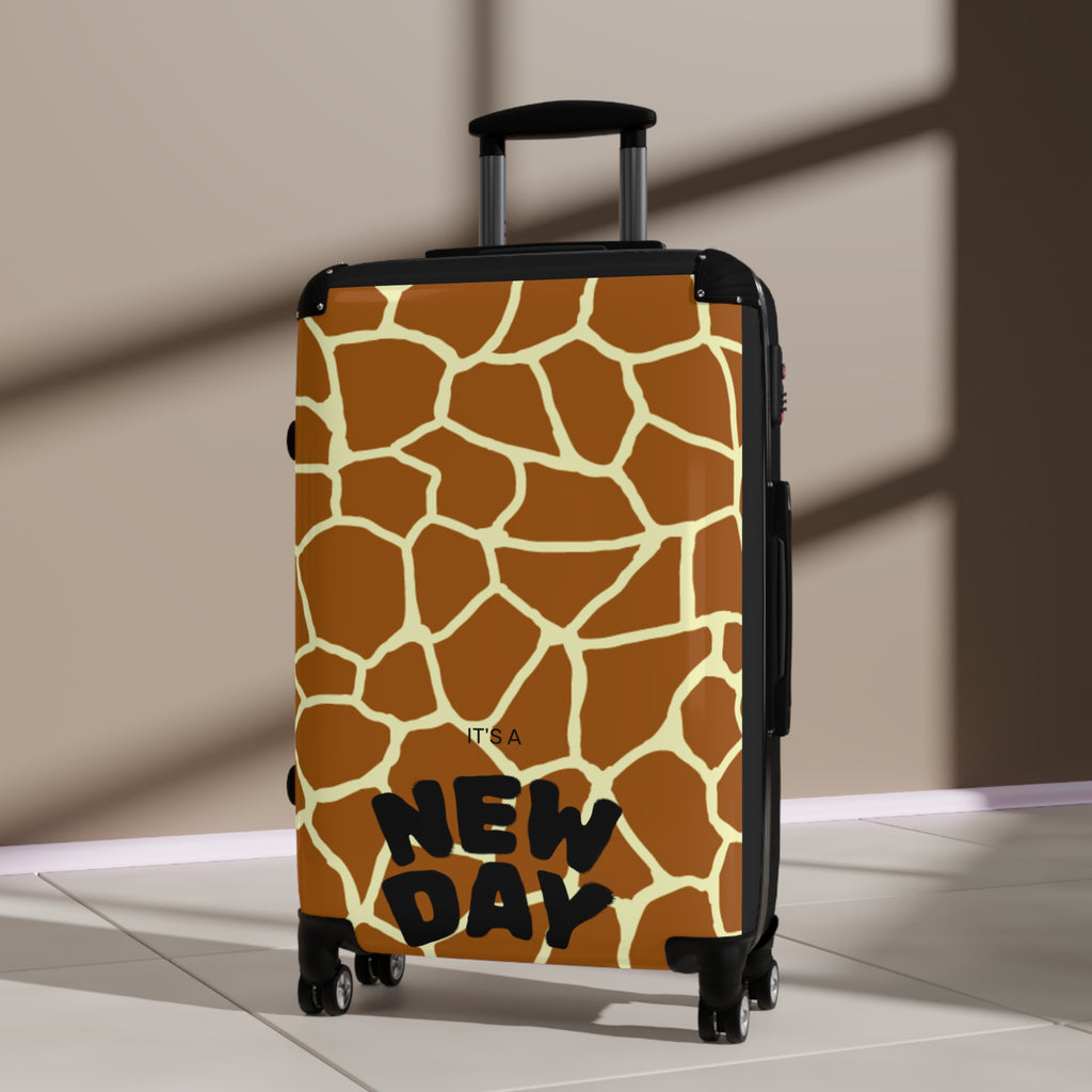Giraffe Print Carry-On Suitcase — Safari Animal Luggage