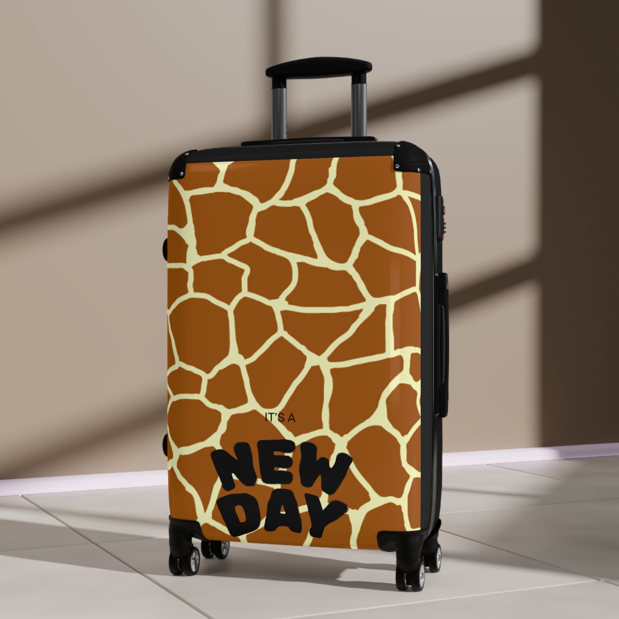 Giraffe Print Carry-On Suitcase — Safari Animal Luggage