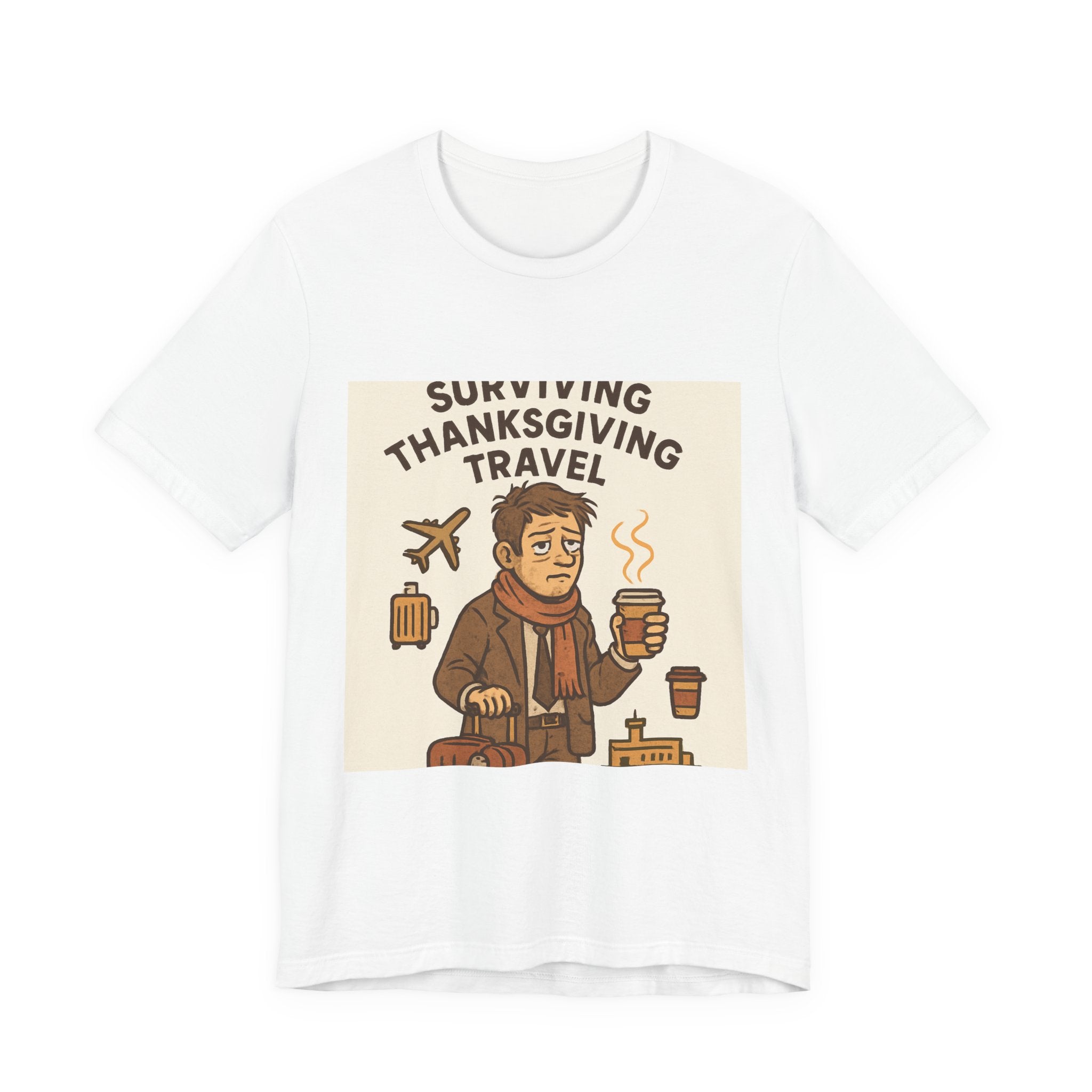 Surviving Thanksgiving Travel T‑Shirt — Funny Holiday Travel Tee