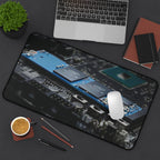 Cyber City Gaming Desk Mat — Neon Nightscape Desk Pad