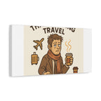 Surviving Thanksgiving Travel Canvas Art — Funny Travel Humor Wall Decor