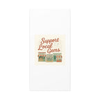 Support Local Gems Canvas Wall Art — Small Business Bakery Flowers Bookshop Print