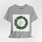 Glamour In Every Moment Tee — Botanical Wreath Inspirational Shirt