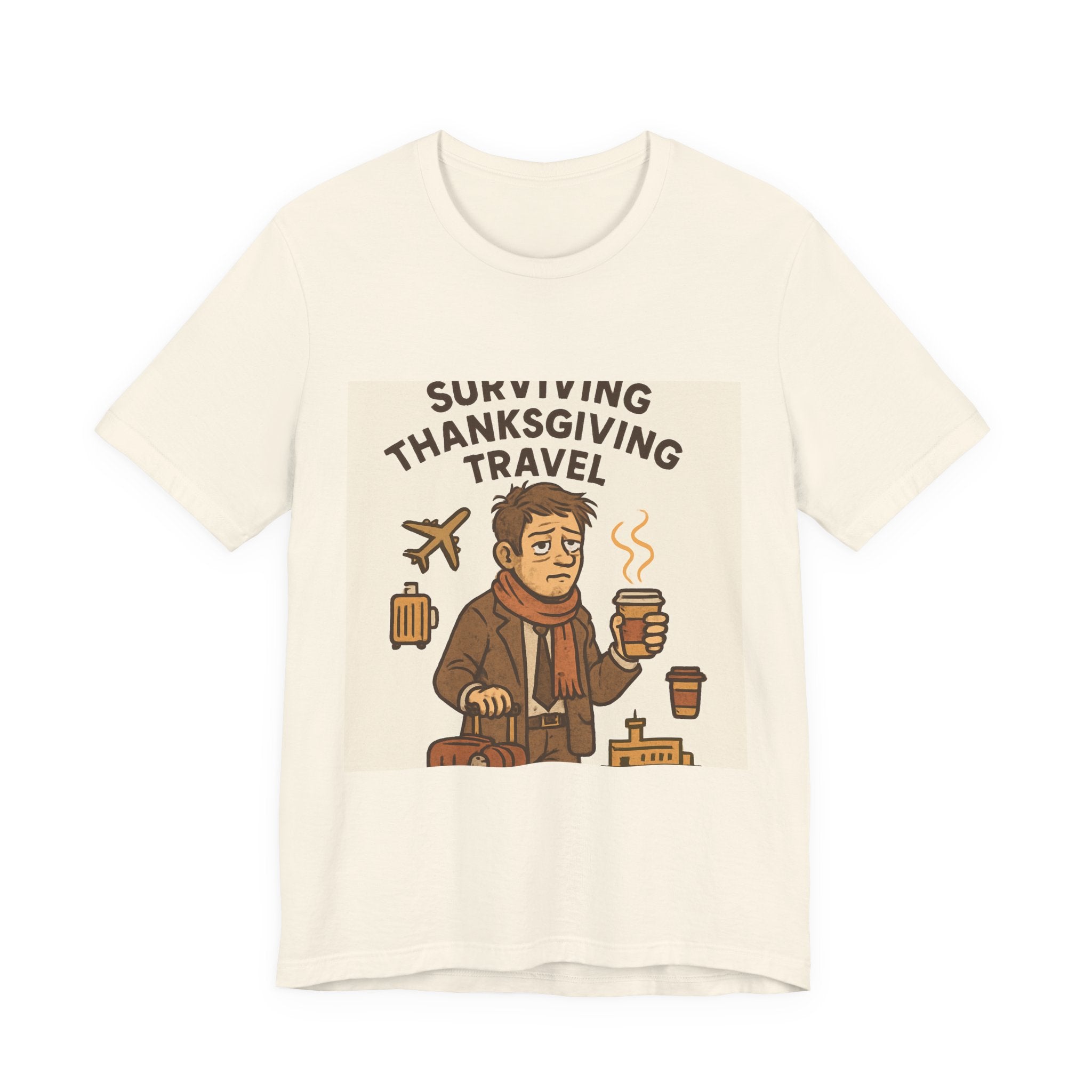 Surviving Thanksgiving Travel T‑Shirt — Funny Holiday Travel Tee