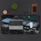 Cyber City Gaming Desk Mat — Neon Nightscape Desk Pad