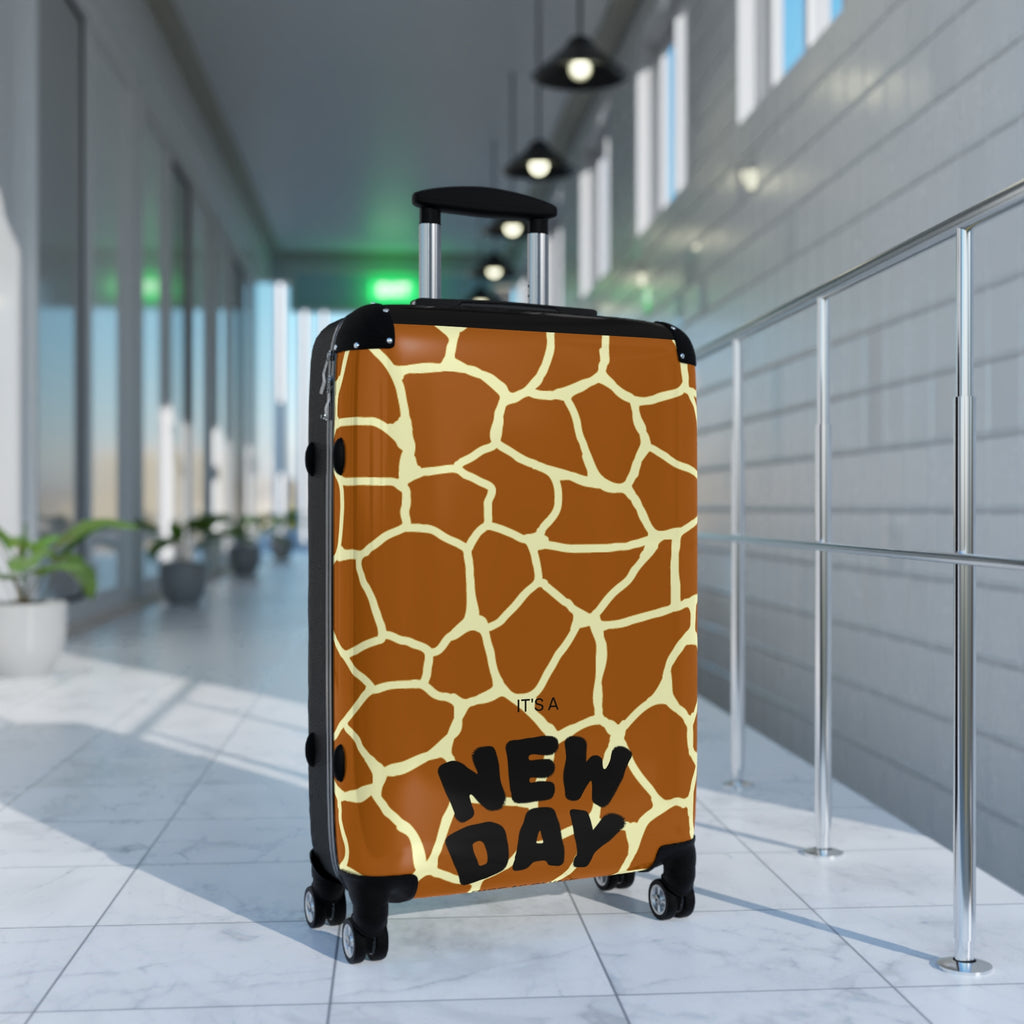 Giraffe Print Carry-On Suitcase — Safari Animal Luggage