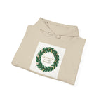 Hoodie — 'Glamour Is My Weapon' Wreath Graphic Pullover