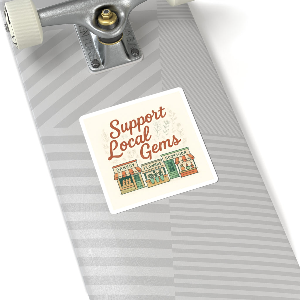 Support Local Gems Sticker — Cute Small Business Sticker Pack