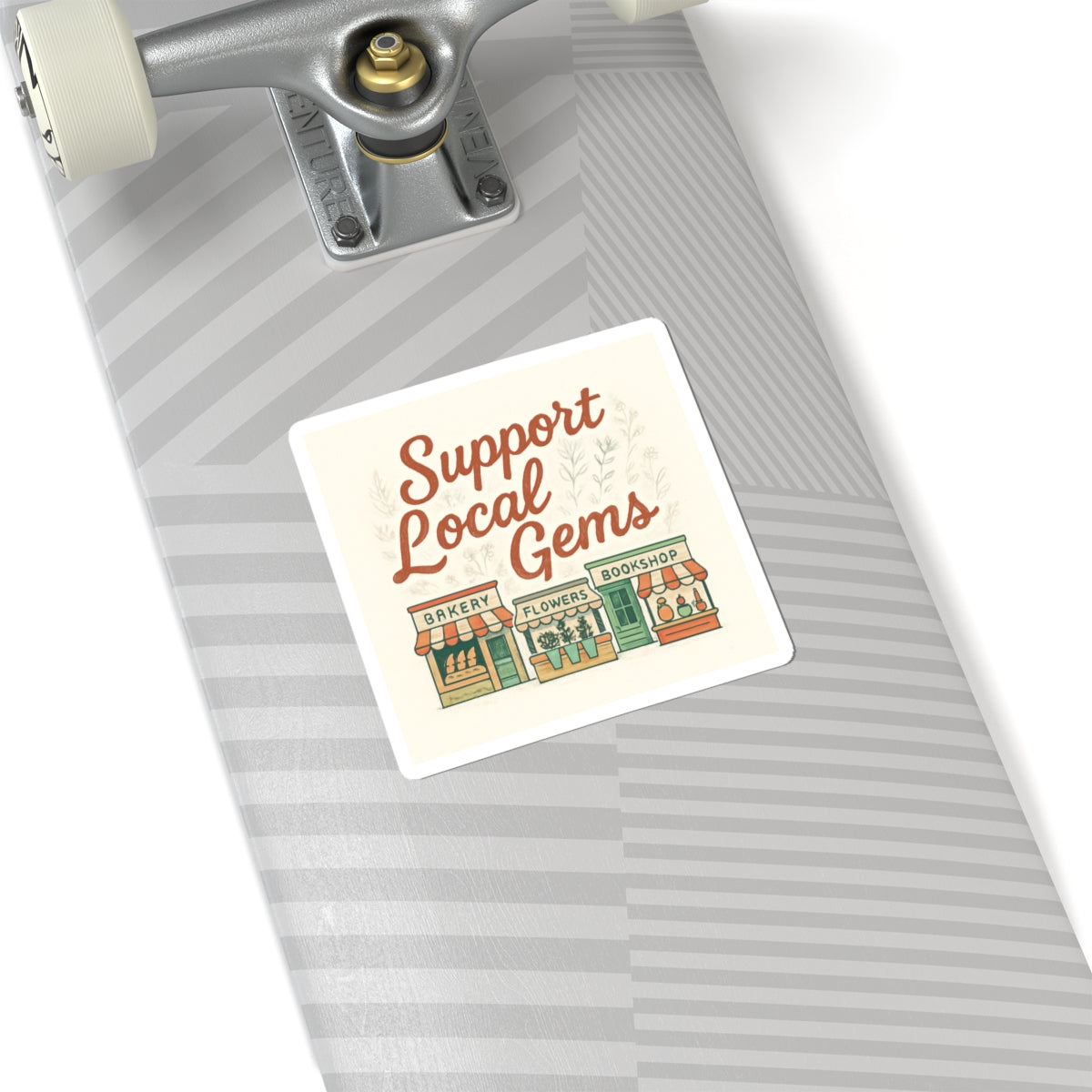 Support Local Gems Sticker — Cute Small Business Sticker Pack