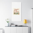 Support Local Gems Canvas Wall Art — Small Business Bakery Flowers Bookshop Print