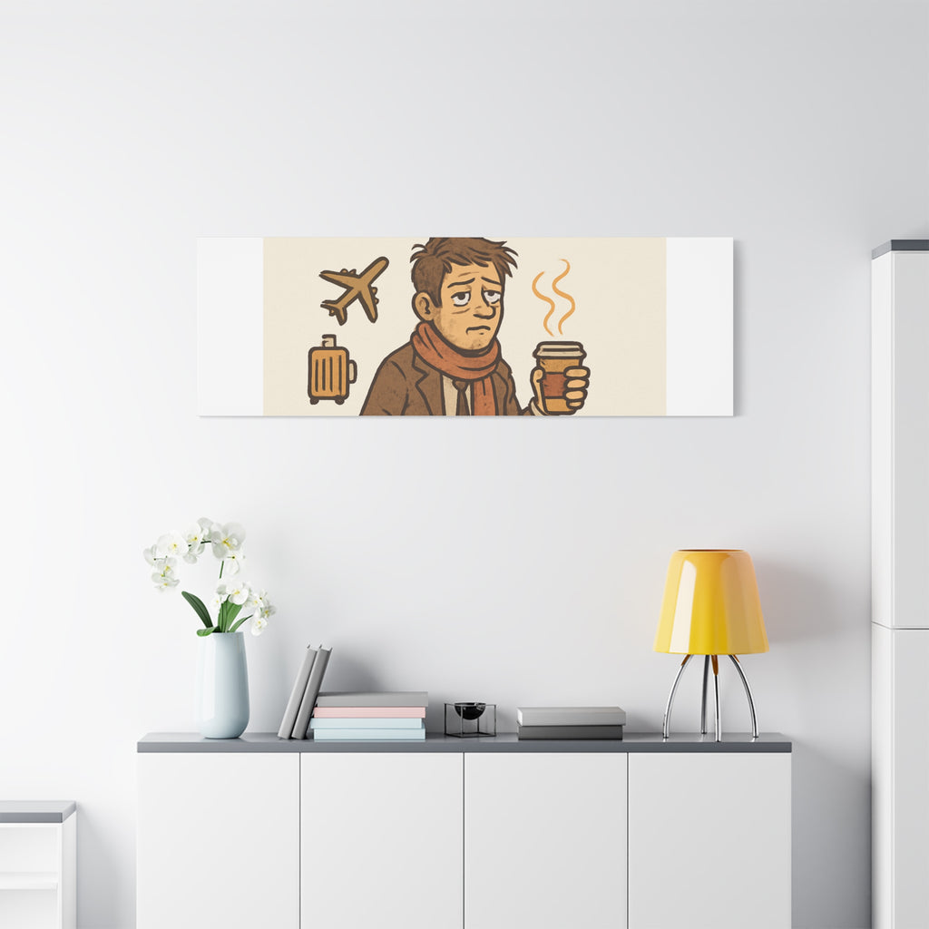 Surviving Thanksgiving Travel Canvas Art — Funny Travel Humor Wall Decor