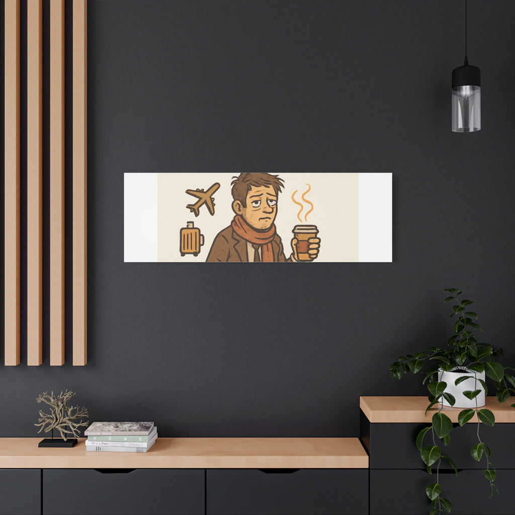Surviving Thanksgiving Travel Canvas Art — Funny Travel Humor Wall Decor