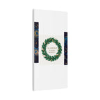 Canvas Wall Art - 'Glamour in Every Moment' Green Laurel Wreath