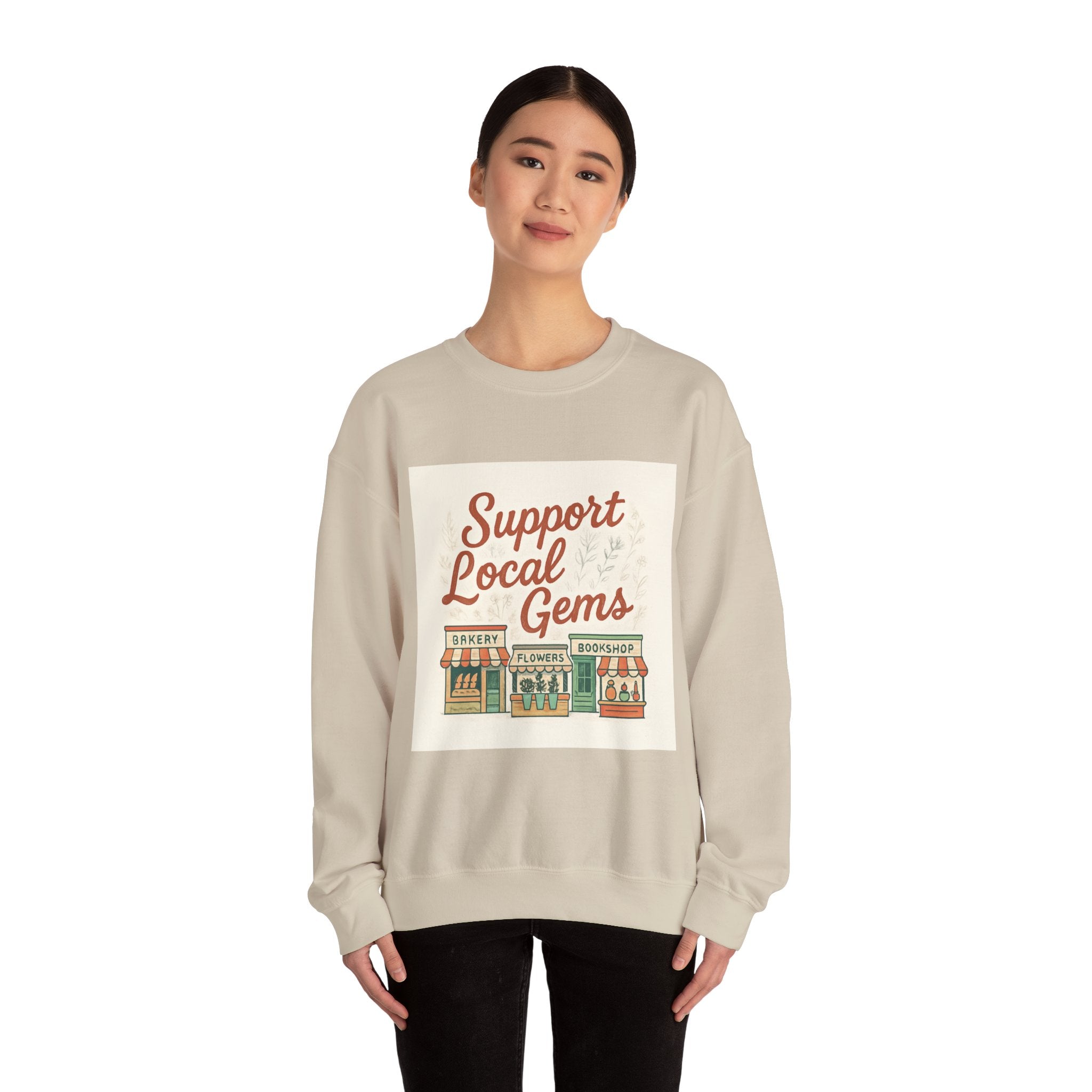 Support Local Gems Crewneck Sweatshirt