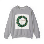 Crewneck Sweatshirt — "Glamour In Every Moment" Wreath Graphic