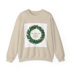 Crewneck Sweatshirt — "Glamour In Every Moment" Wreath Graphic