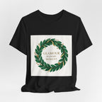 Glamour In Every Moment Tee — Botanical Wreath Inspirational Shirt