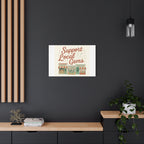 Support Local Gems Canvas Wall Art — Small Business Bakery Flowers Bookshop Print