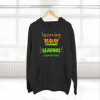 Hoodie - "Learning Today, Leading Tomorrow" Kids Inspirational Fleece Hoodie