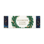 Canvas Wall Art - 'Glamour in Every Moment' Green Laurel Wreath