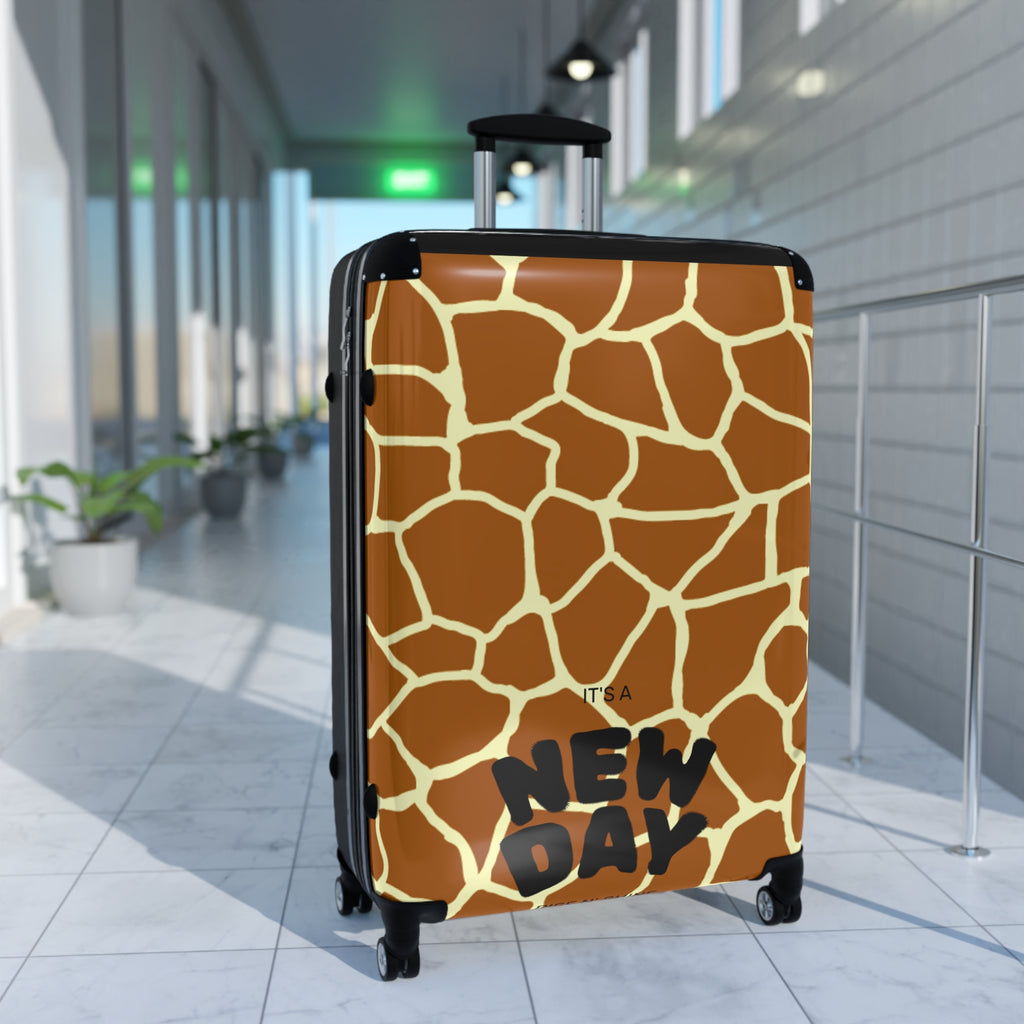 Giraffe Print Carry-On Suitcase — Safari Animal Luggage