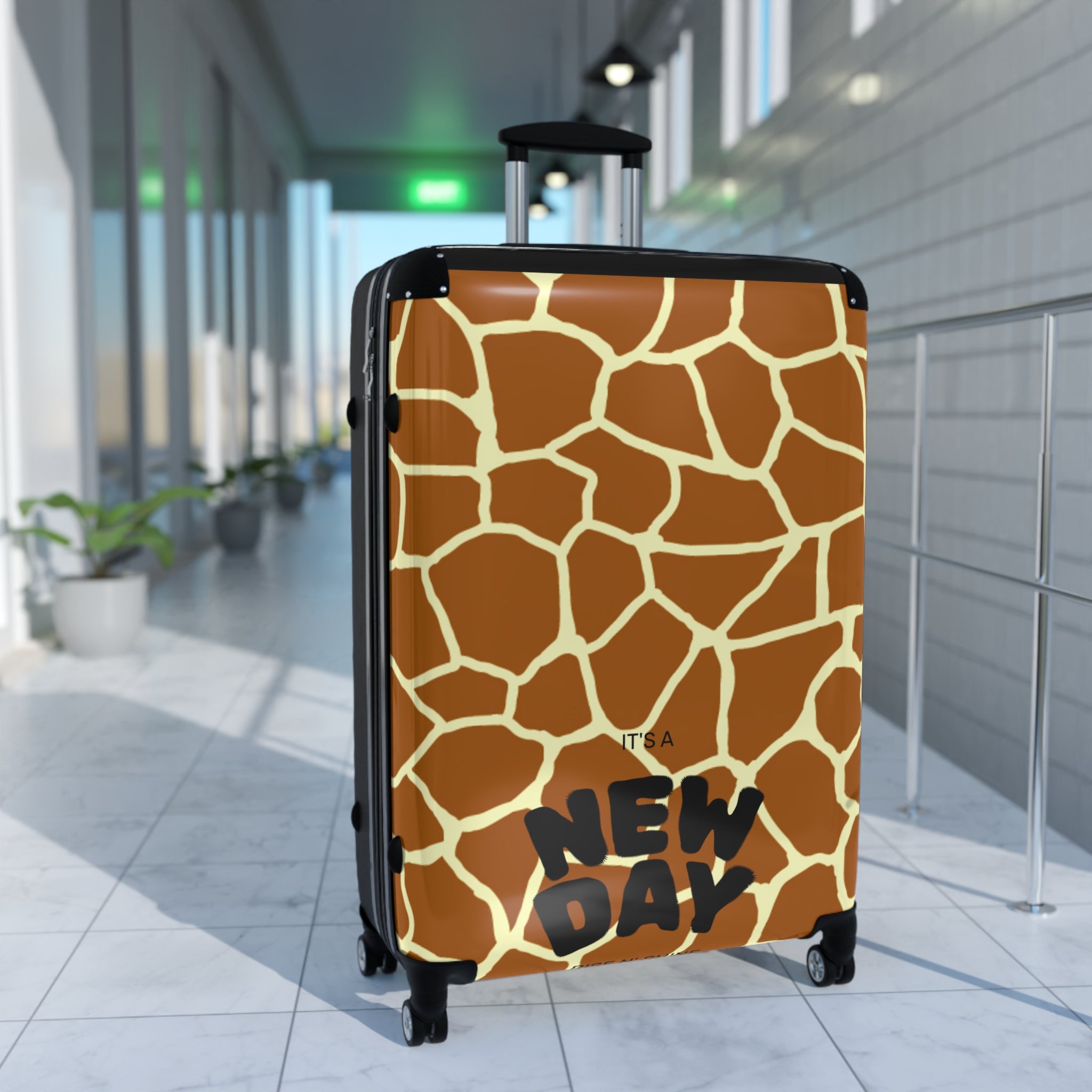 Giraffe Print Carry-On Suitcase — Safari Animal Luggage