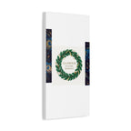 Canvas Wall Art - 'Glamour in Every Moment' Green Laurel Wreath