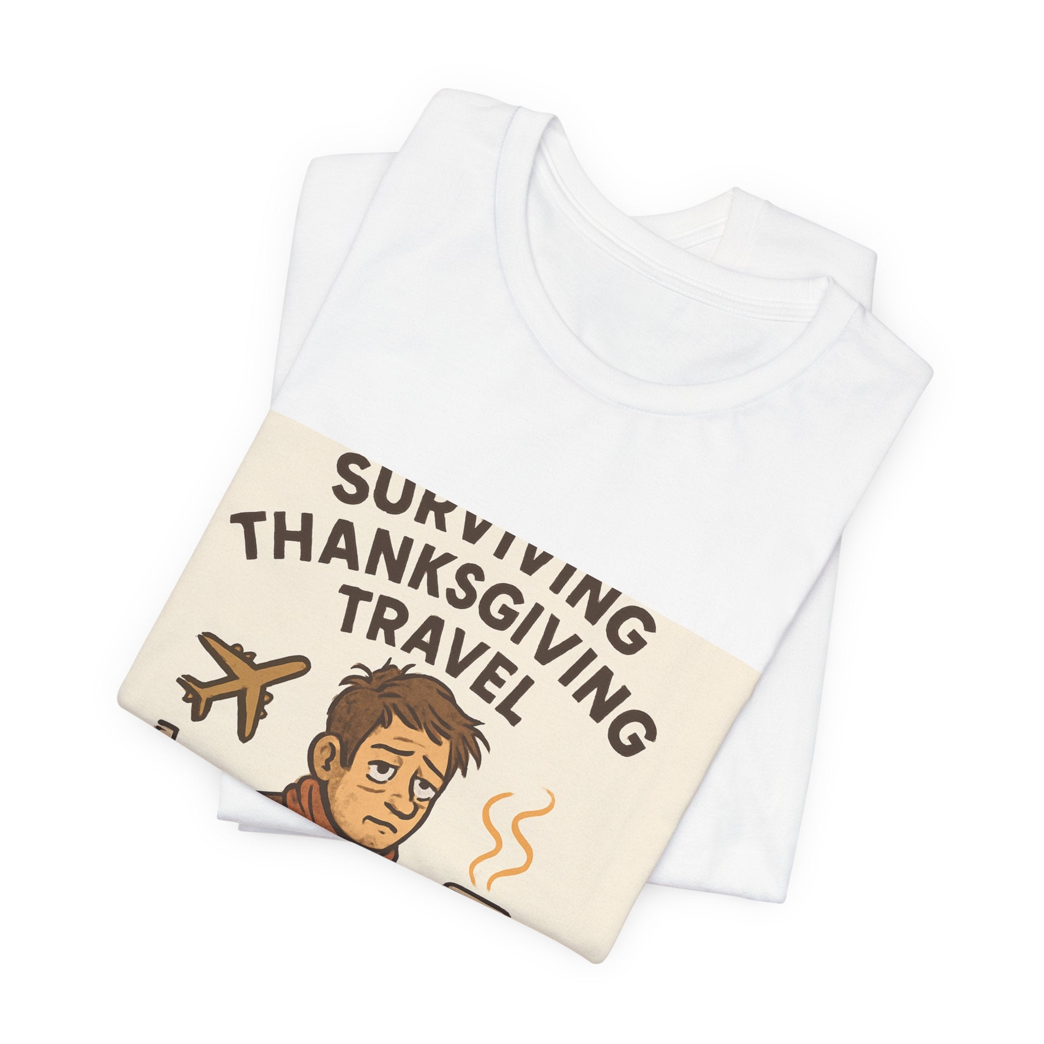 Surviving Thanksgiving Travel T‑Shirt — Funny Holiday Travel Tee