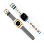Cute Woodland Animals Watch Band — Floral Fox, Koala & Raccoon Apple Watch Strap