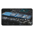 Cyber City Gaming Desk Mat — Neon Nightscape Desk Pad