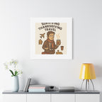 Surviving Thanksgiving Travel Canvas Art — Funny Travel Humor Wall Decor