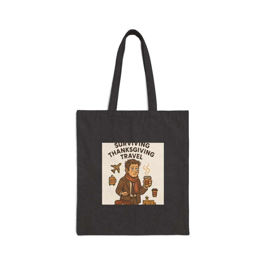Tote — "Surviving Thanksgiving Travel" Funny Holiday Tote Bag