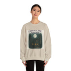 Embrace the Night Sweatshirt - Moonlit Cabin Forest Cozy Crewneck