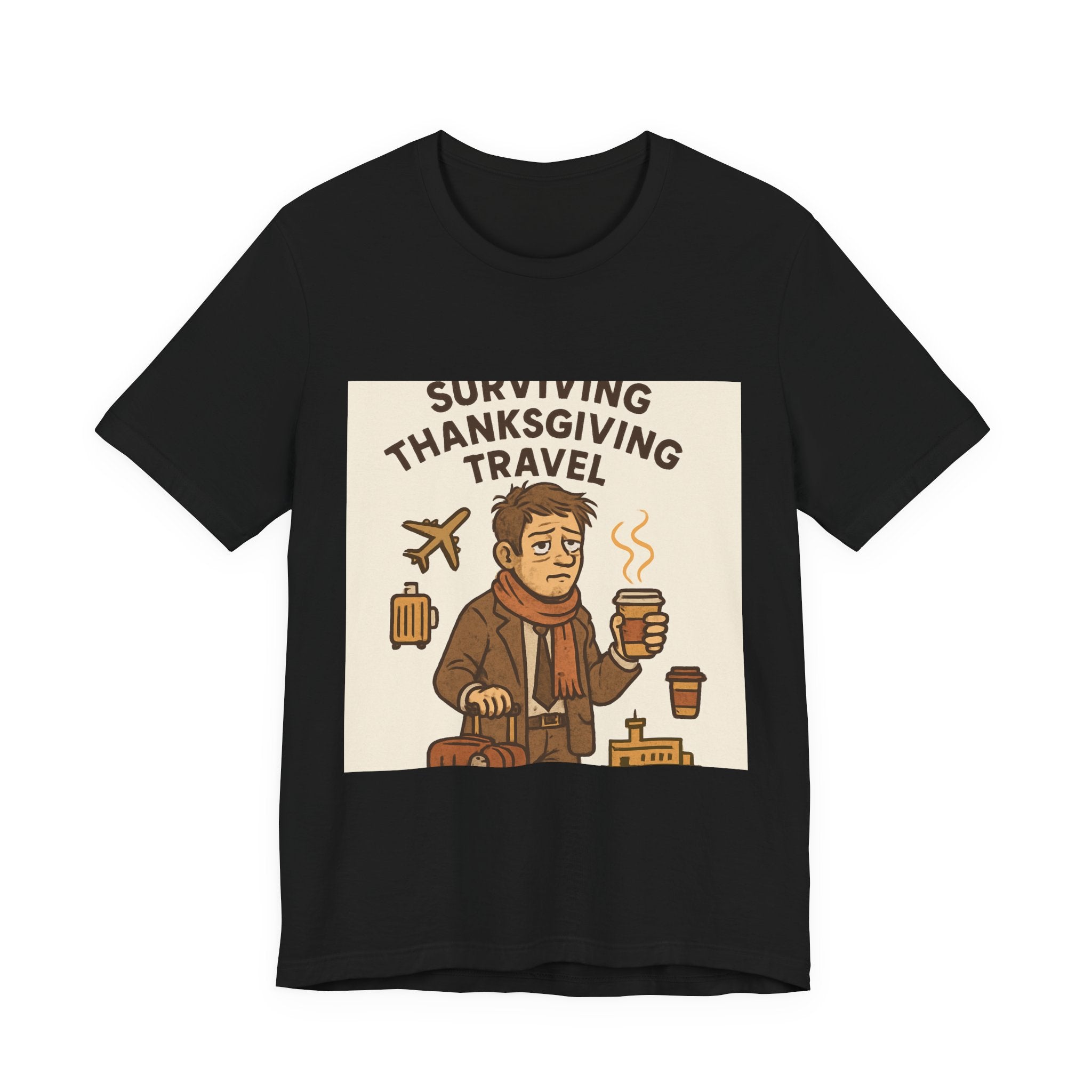 Surviving Thanksgiving Travel T‑Shirt — Funny Holiday Travel Tee