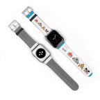 Cute Woodland Animals Watch Band — Floral Fox, Koala & Raccoon Apple Watch Strap