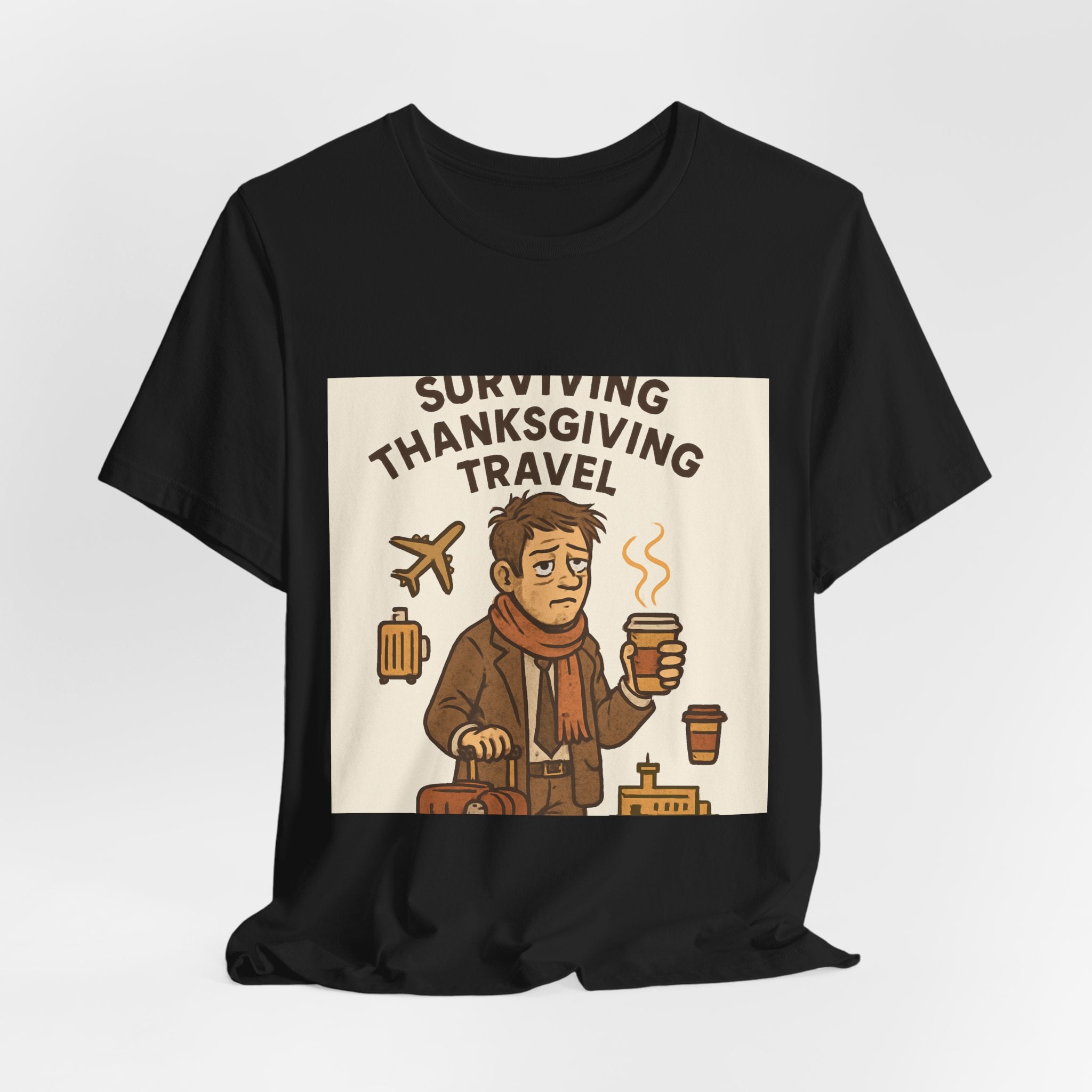 Surviving Thanksgiving Travel T‑Shirt — Funny Holiday Travel Tee