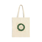Tote Bag - 'Glamour & Grace' Laurel Wreath Cotton Canvas Tote